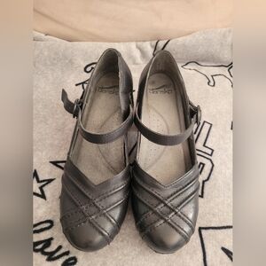 Dansko Women's Black Mary Jane Mule Clogs